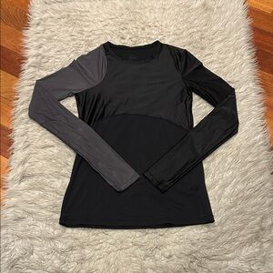 Nike Pro Hyper Cool Black and Gray Long Sleeve Athletic Top